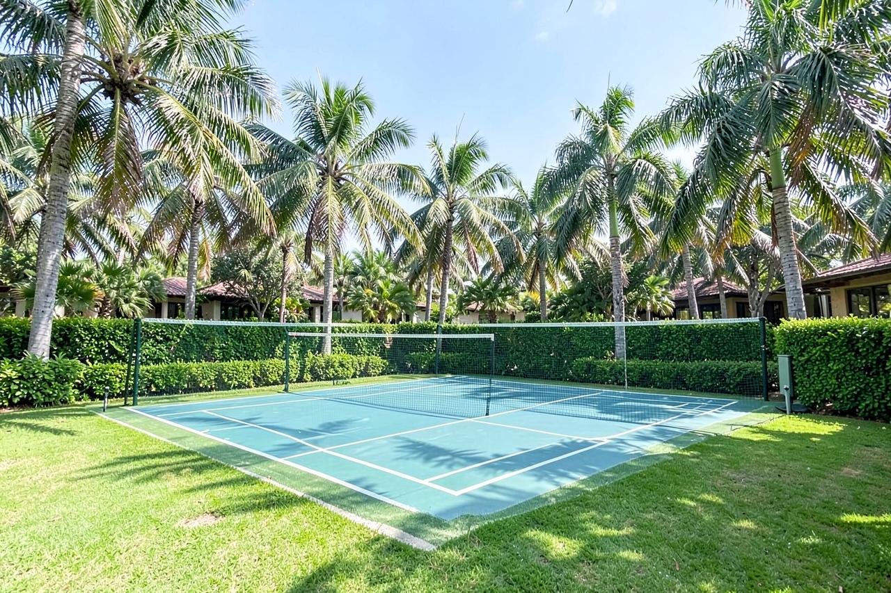 Badminton Area at Flora Valley Resort